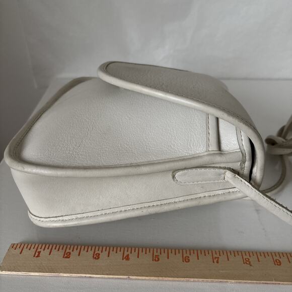 Vtg Coach Lindsay Bone White Bone Handbag Purse Crossbody #9888 - Picture 6 of 13